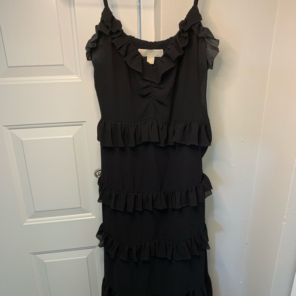 Michael Kors Tiered Ruffle Midi Dress